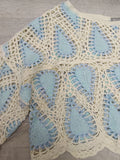 Jersey crochet manga acampada