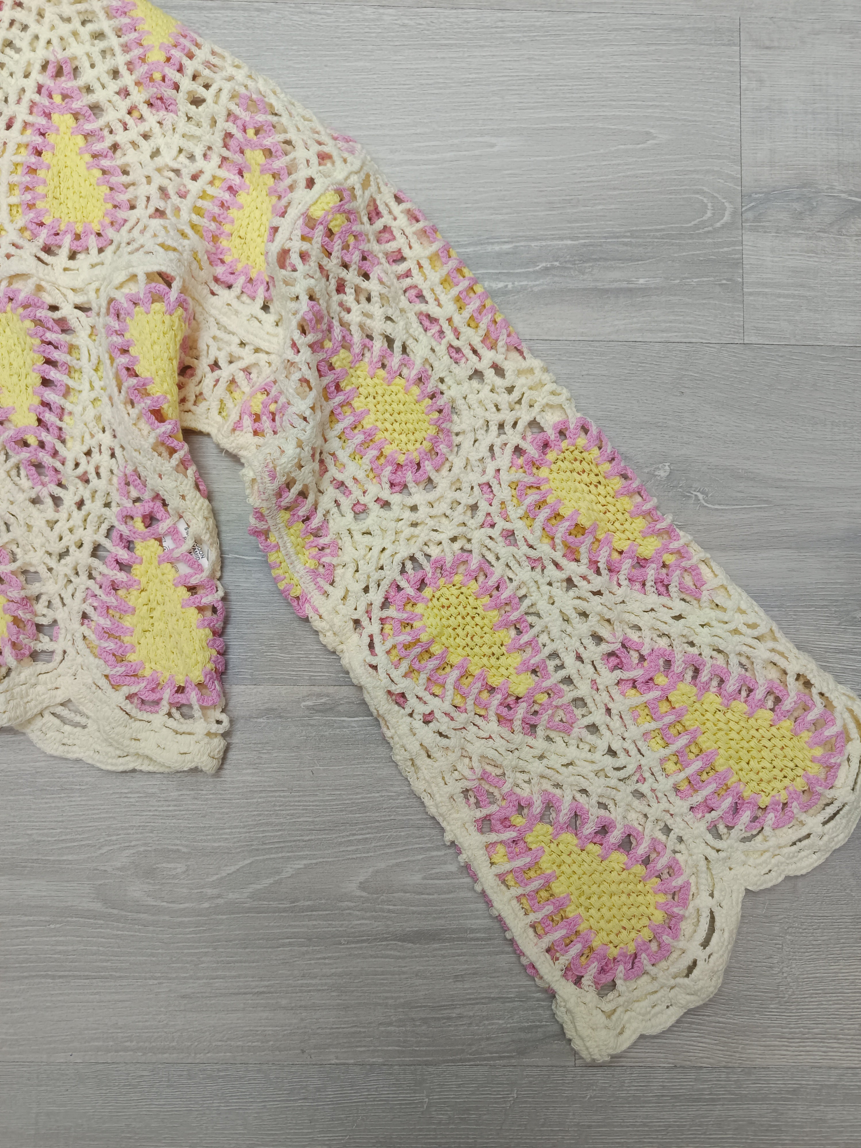 Jersey crochet manga acampada