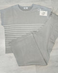 Conjunto punto a rayas