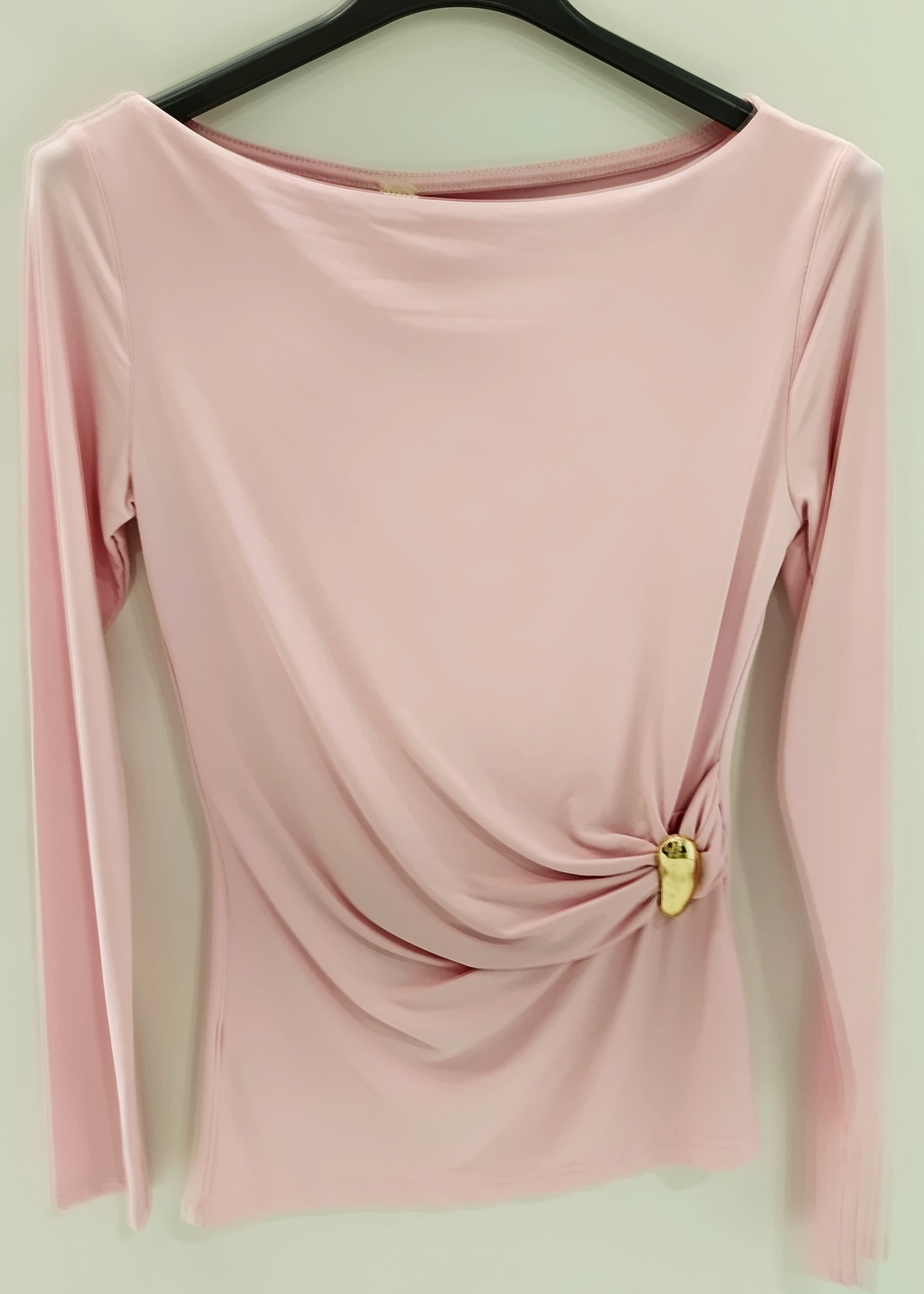 Camiseta manga larga con detalle dorado