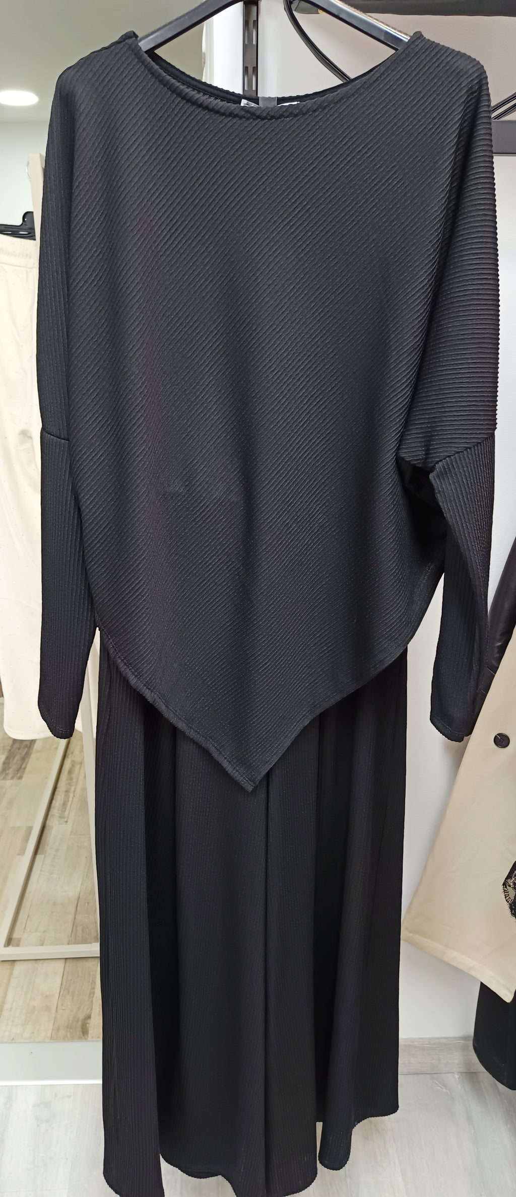 Conjunto tejido plisado