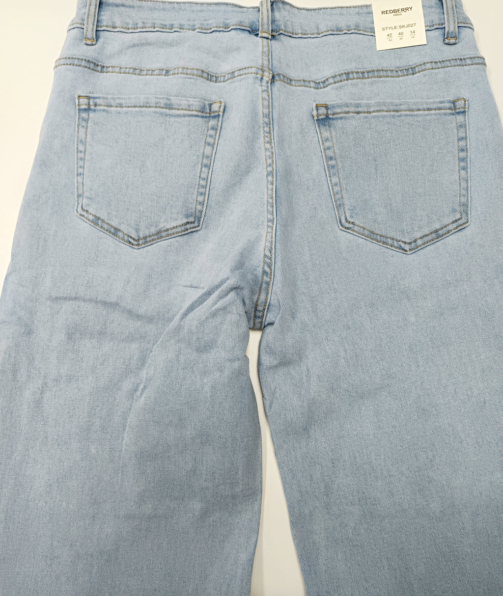 Jean talla grande bordado