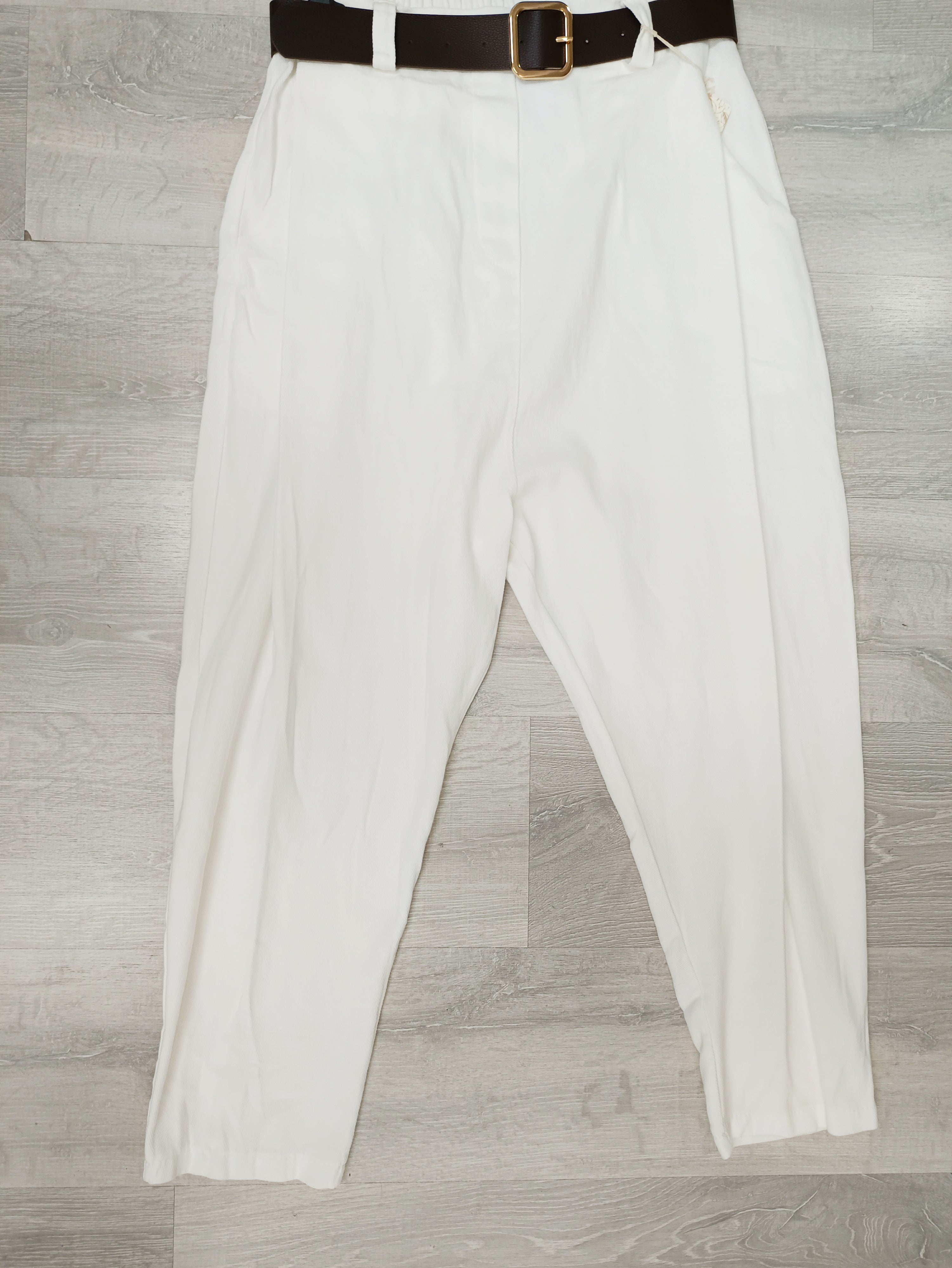 Pantalón sarga con cinturón tiro largo (hippie)