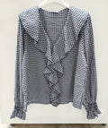 Camisa cuadro vichy con volante
