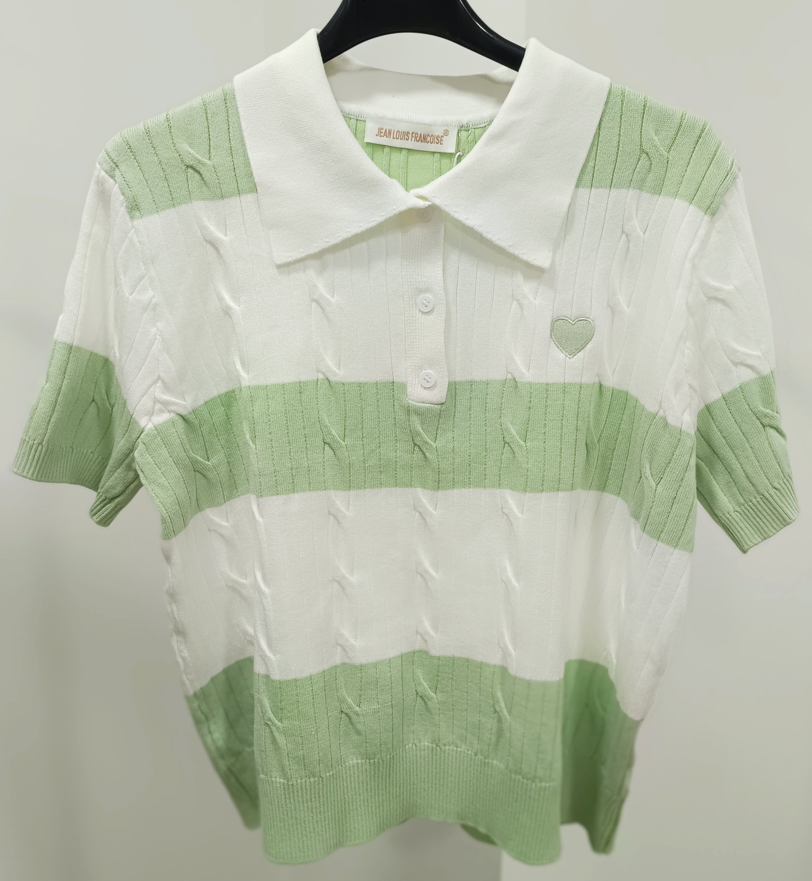 Polo de punto a rayas
