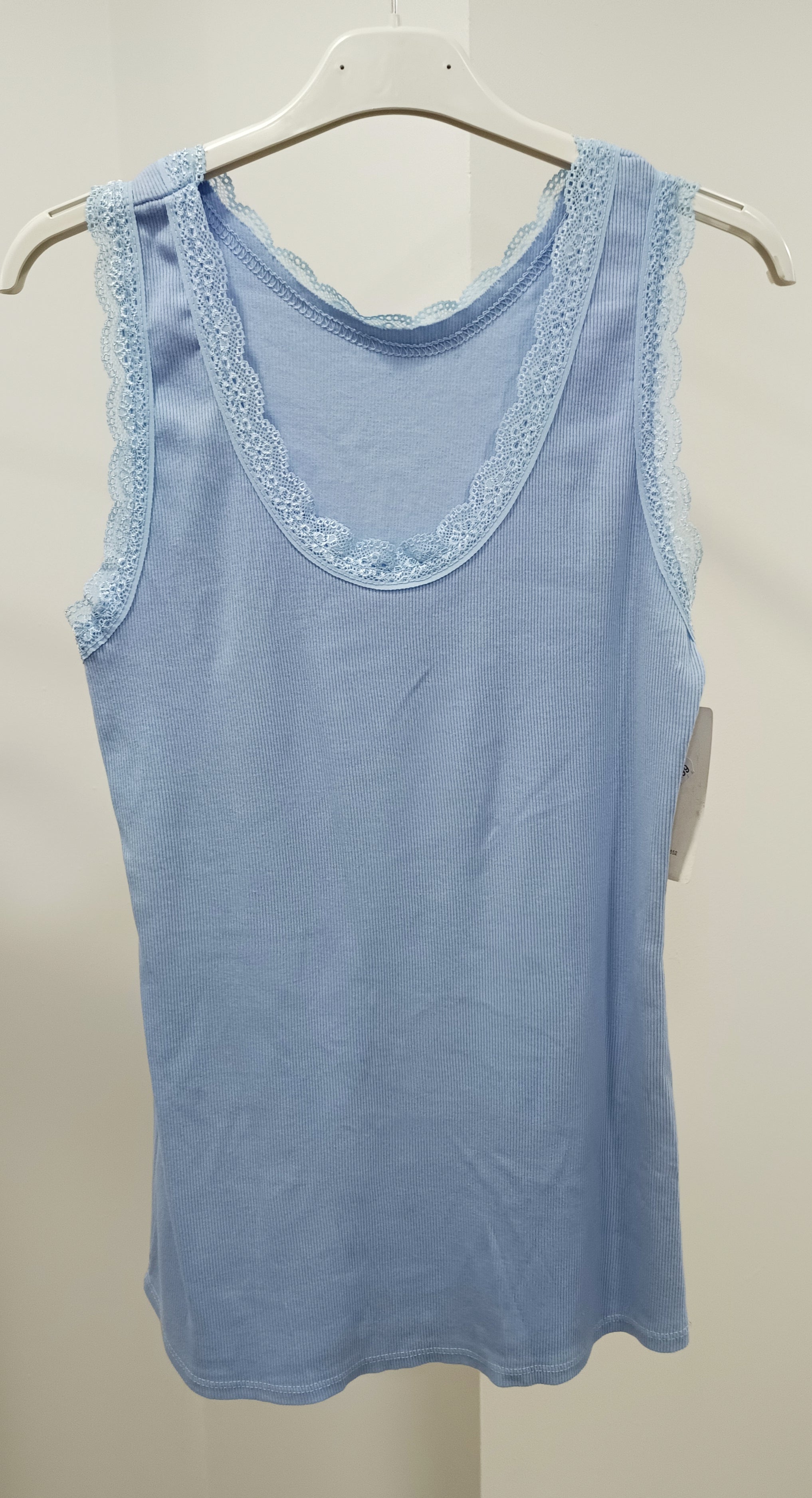 Camiseta canalé tirante blonda