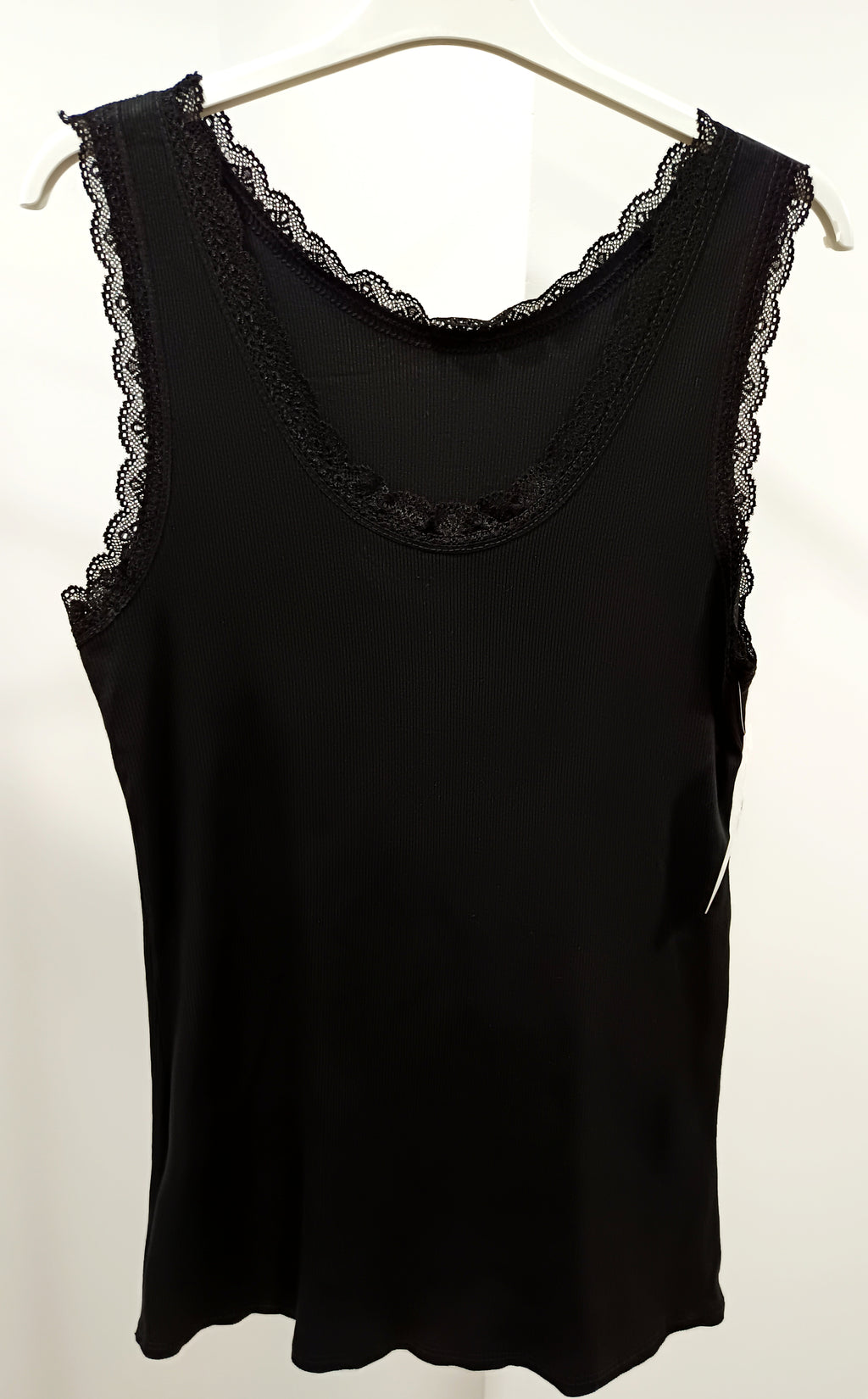 Camiseta canalé tirante blonda