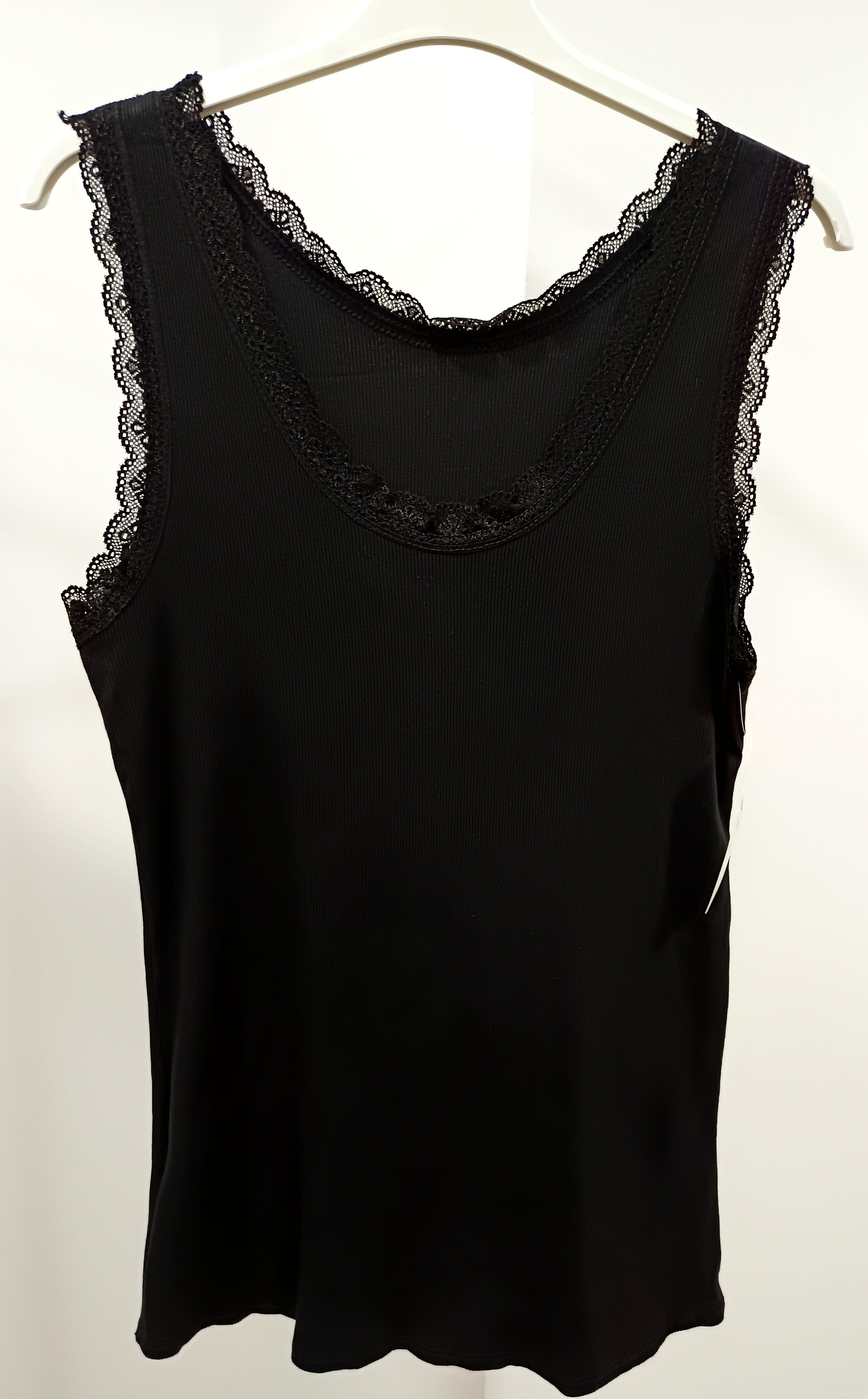 Camiseta canalé tirante blonda