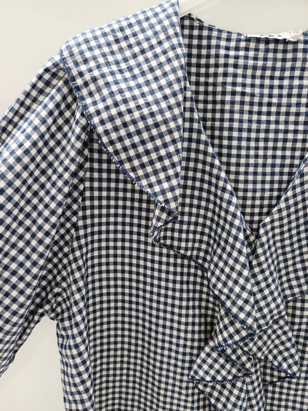 Camisa cuadro vichy con volante