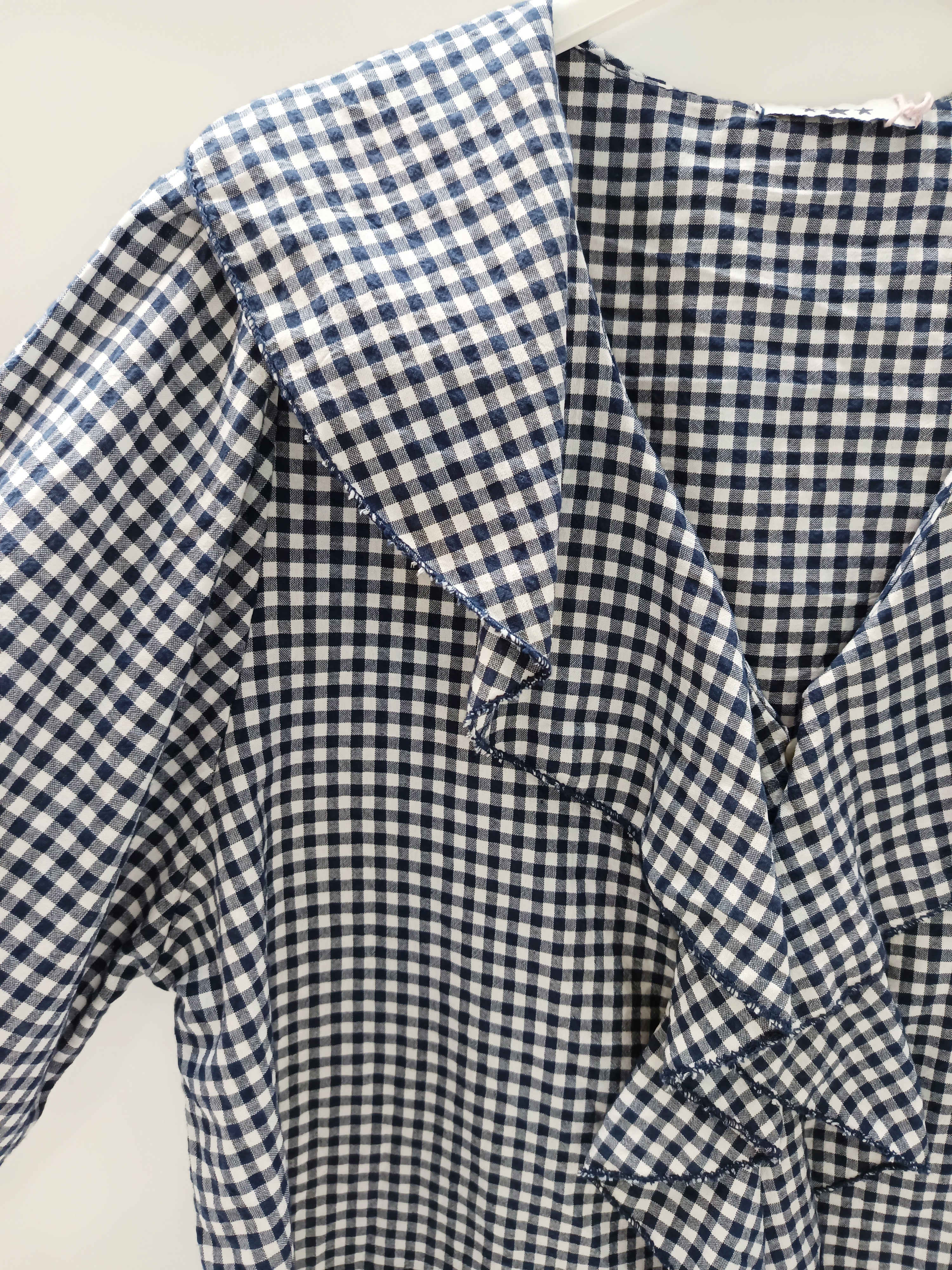 Camisa cuadro vichy con volante