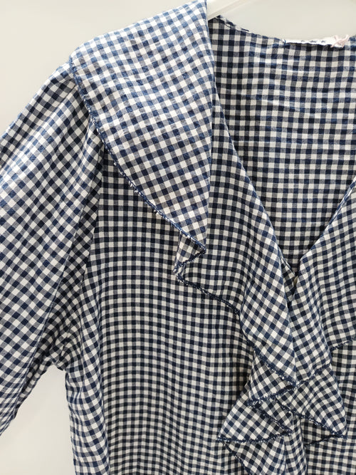 Camisa cuadro vichy con volante