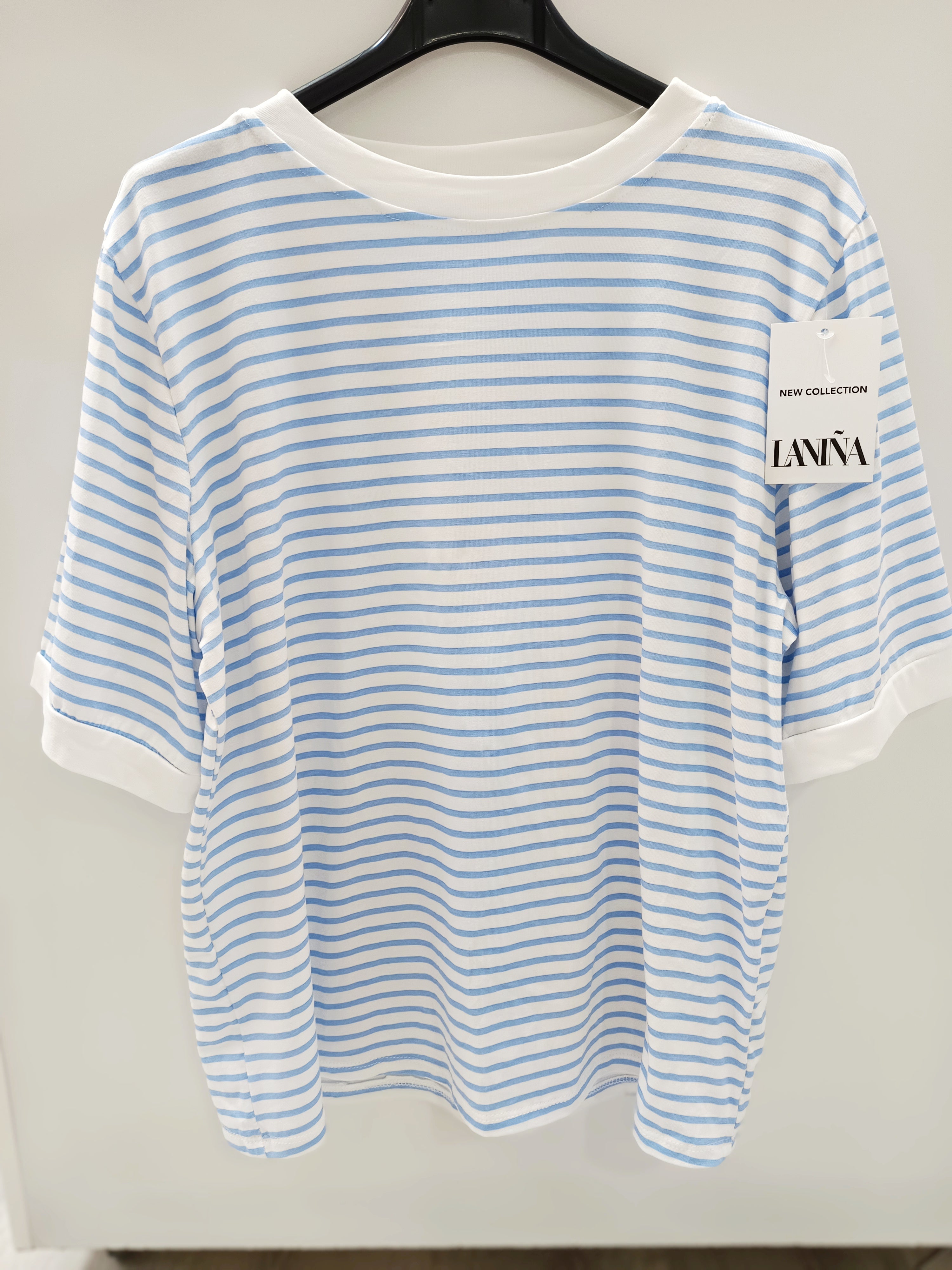Camiseta manga corta a rayas