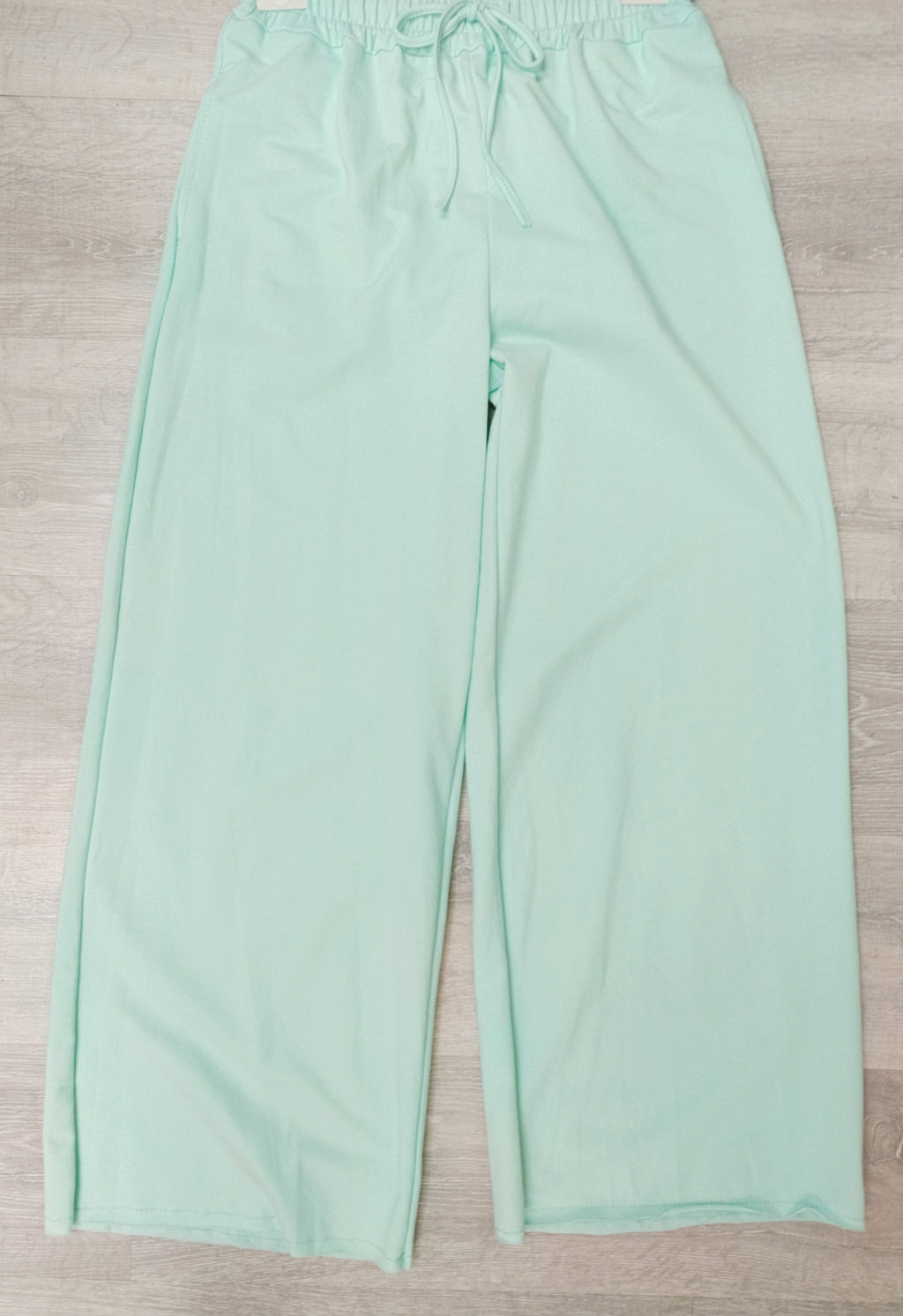 Pantalón chándal Palazzo con rizo fino dentro