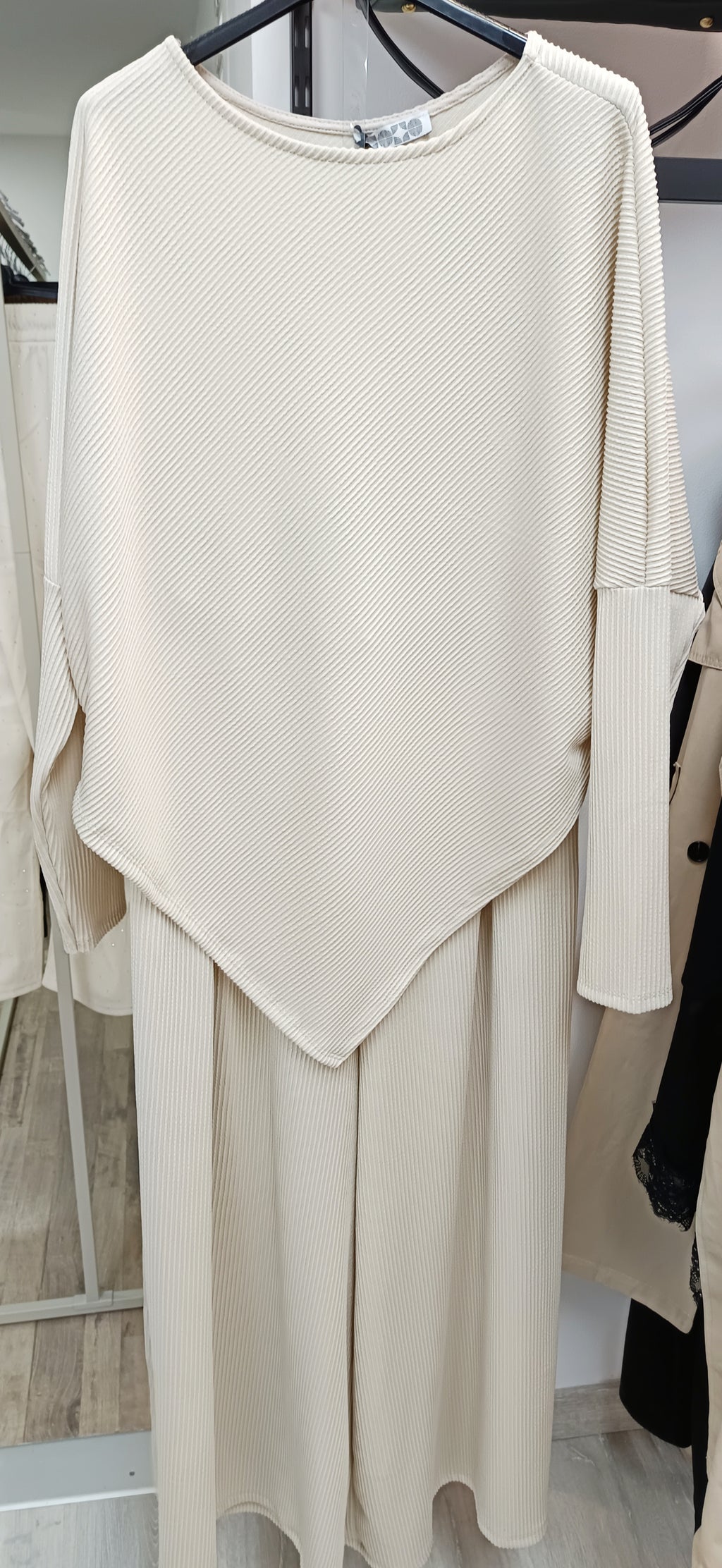 Conjunto tejido plisado