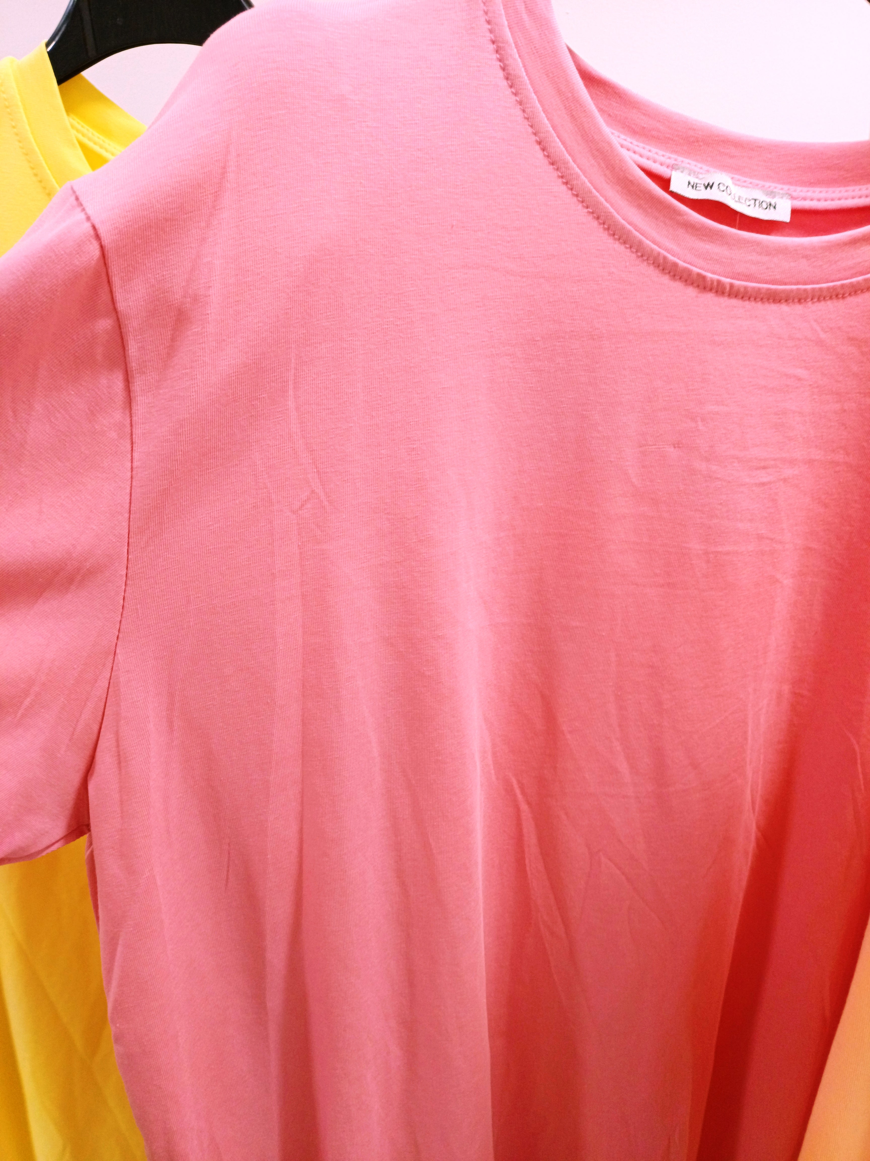 Camiseta hombrera manga acampanada
