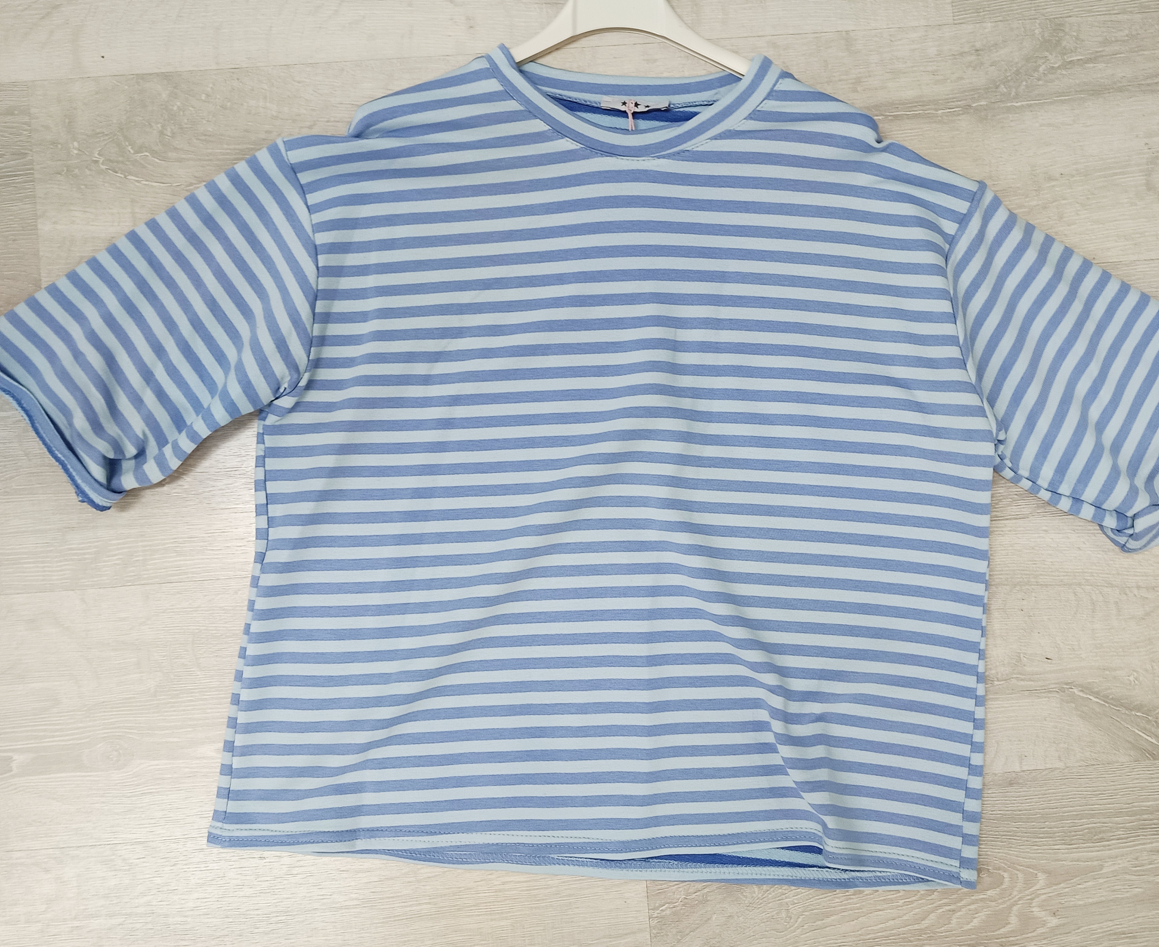 Sudadera rayas manga corta
