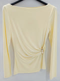 Camiseta manga larga con detalle dorado