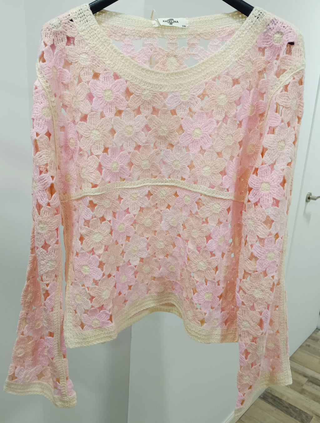 Jersey calado de flores