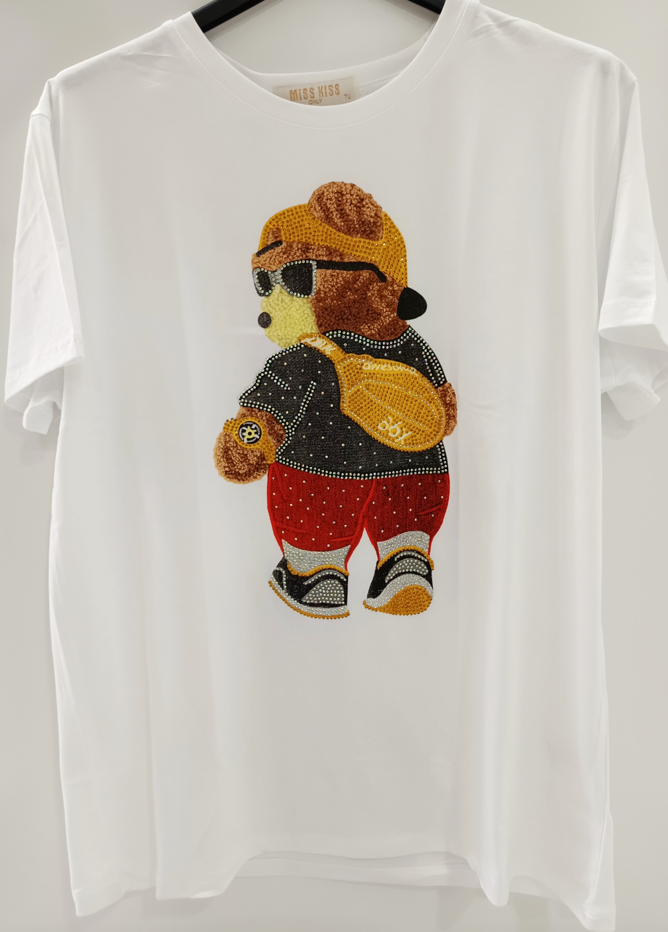 Camiseta osito con strass
