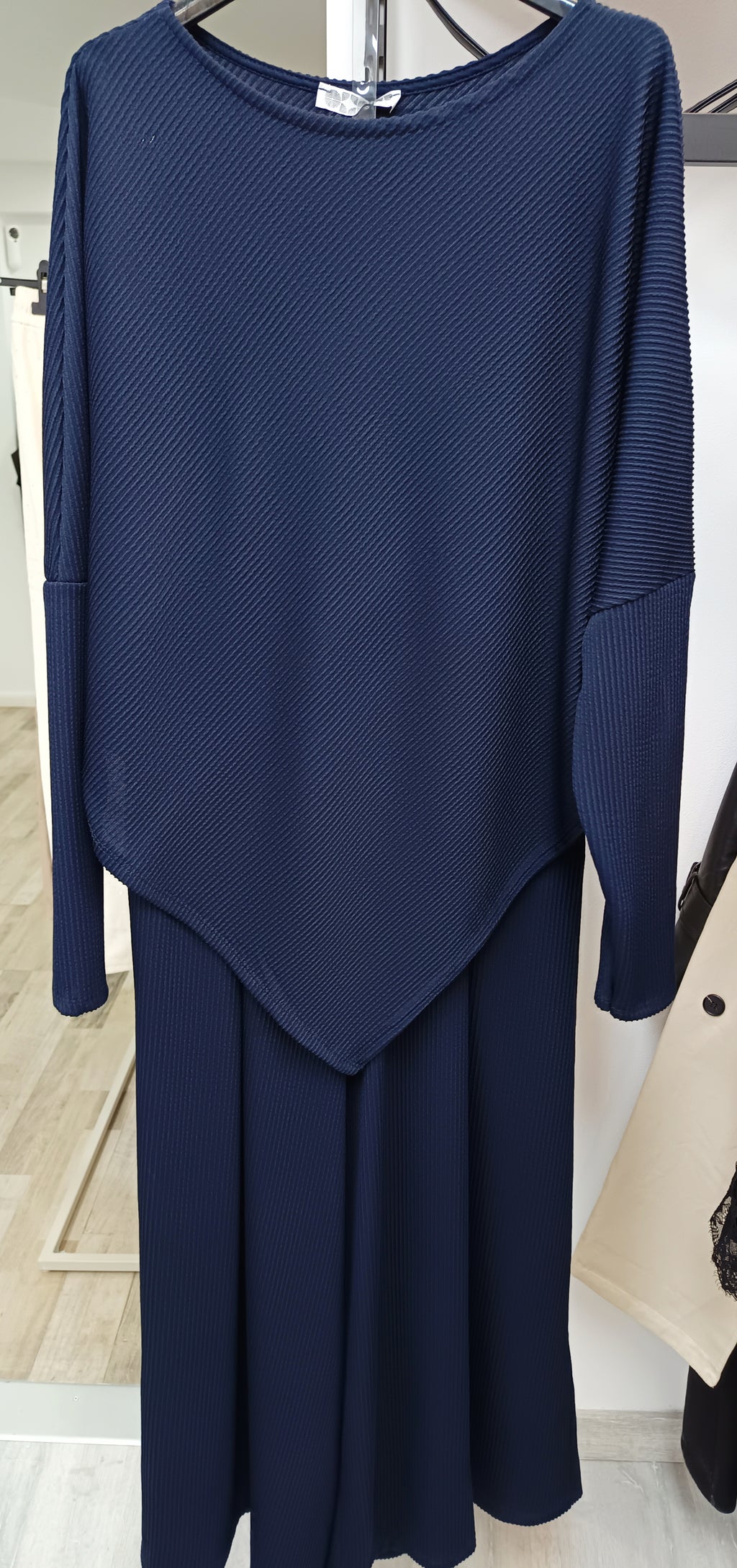 Conjunto tejido plisado