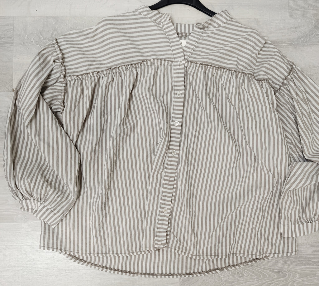 Camisa oversize rayada