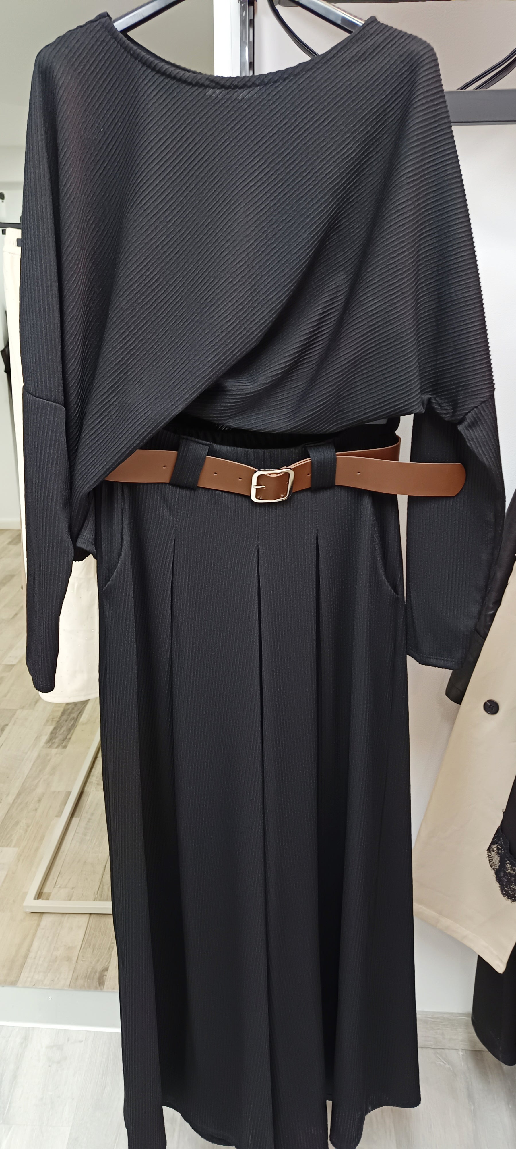 Conjunto tejido plisado
