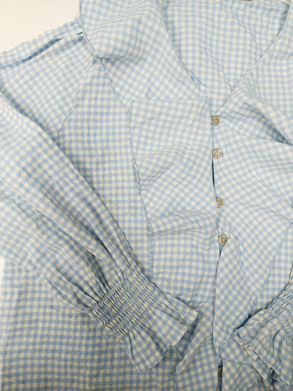 Camisa cuadro vichy con volante