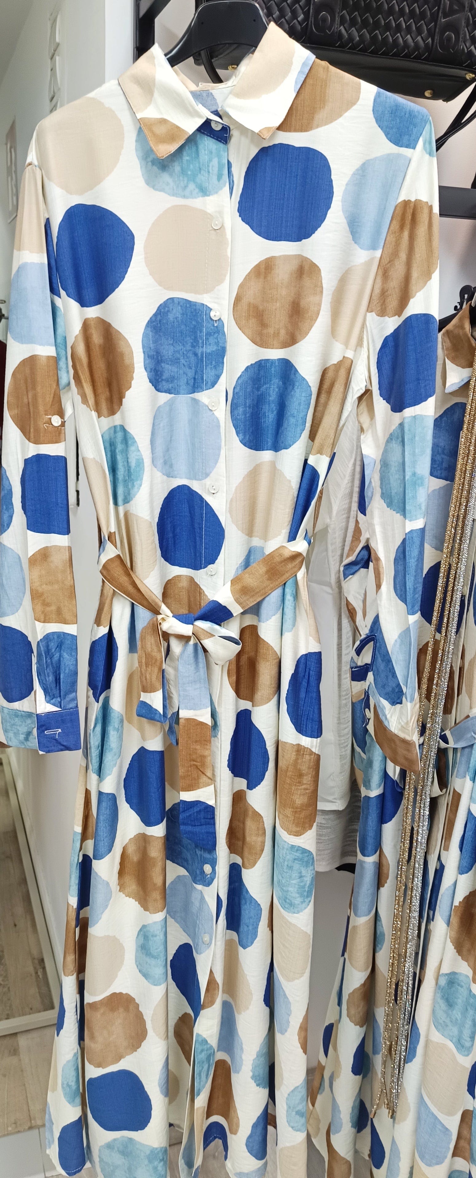 Vestido largo camisero