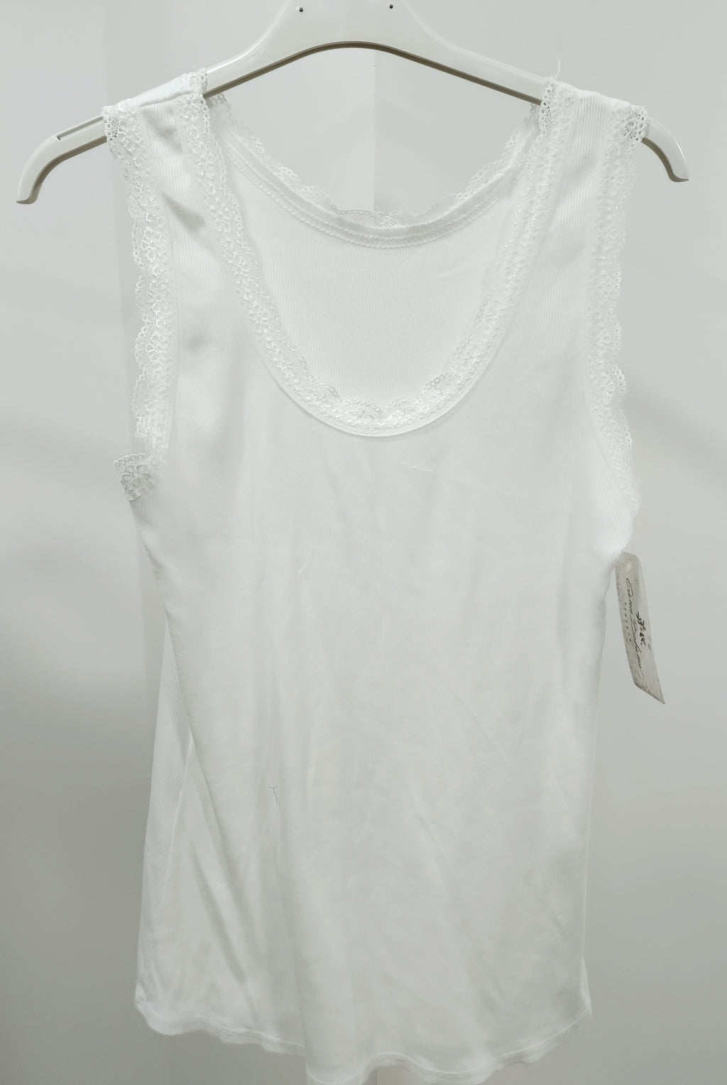 Camiseta canalé tirante blonda