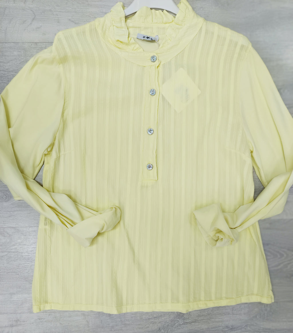 Blusa combinada con mangas de camiseta