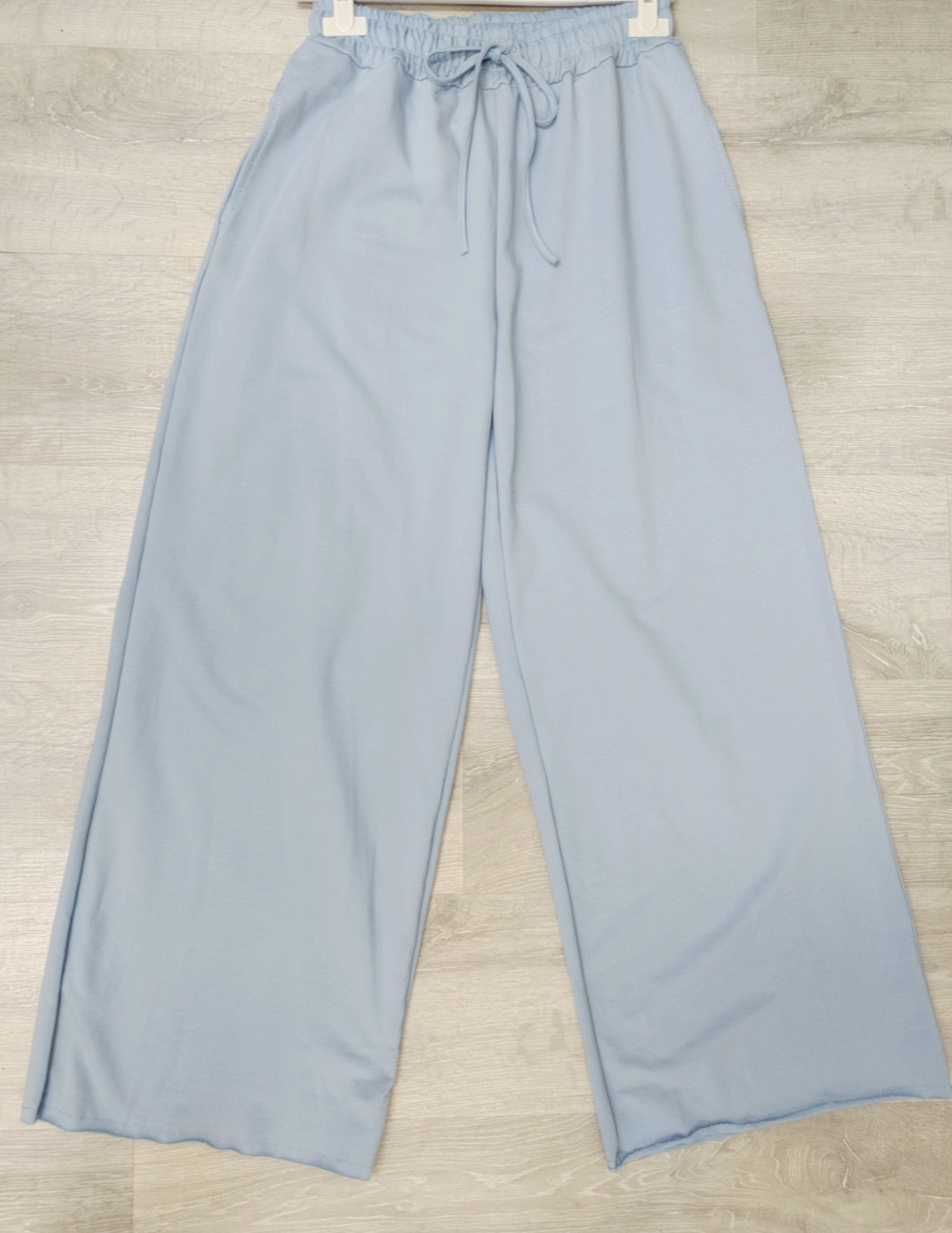 Pantalón chándal Palazzo con rizo fino dentro