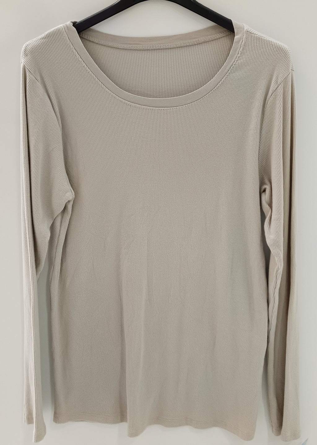 Camiseta canalé manga larga