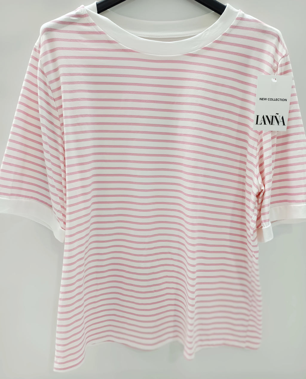 Camiseta manga corta a rayas