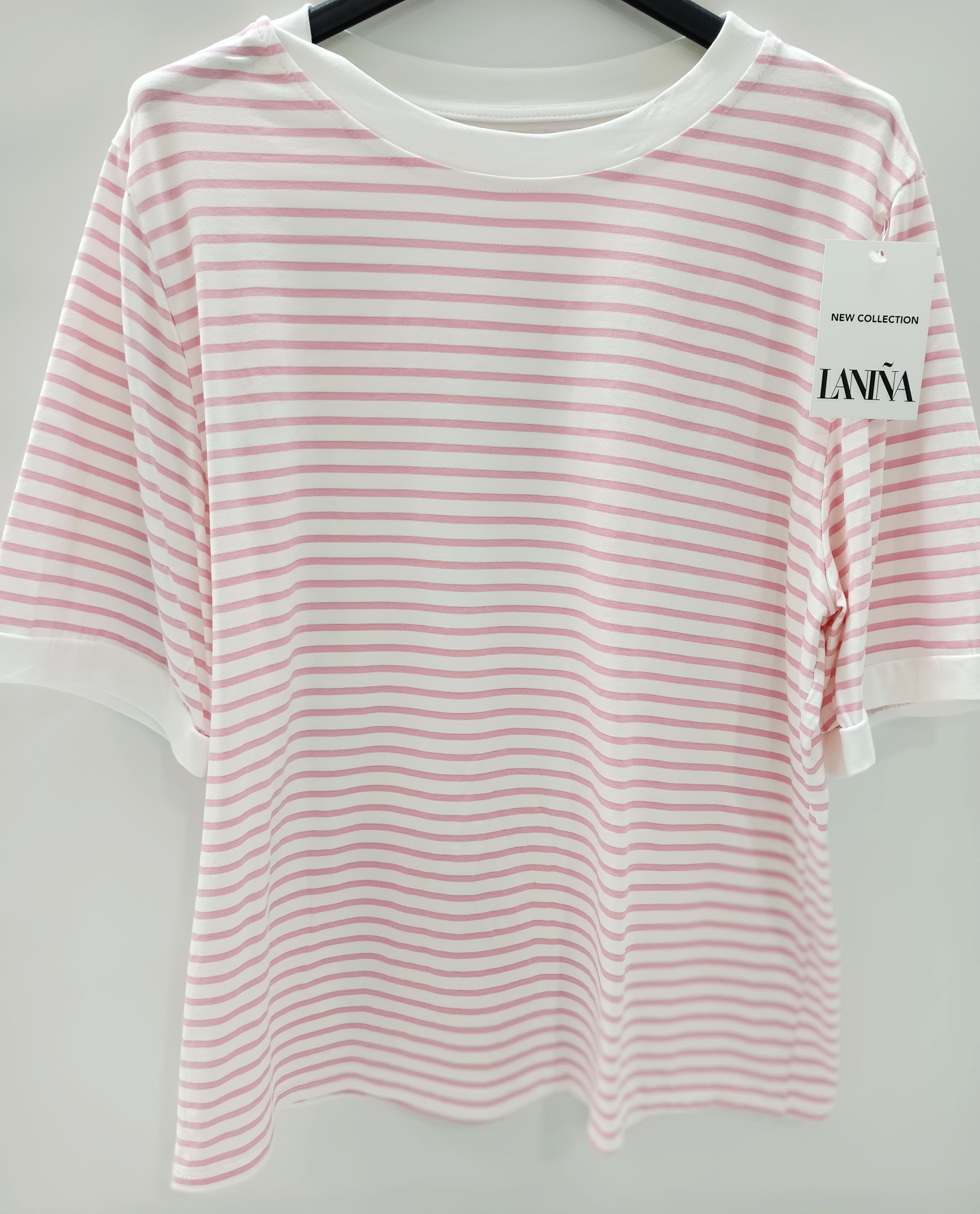 Camiseta manga corta a rayas